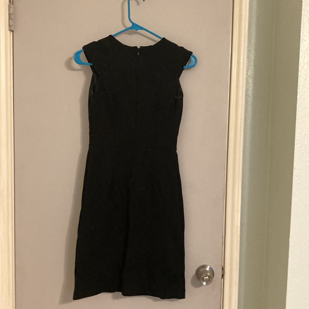 Banana Republic Black Sleeveless Lined Dress Rayon Blend 0P 14” p2p - Picture 3 of 5